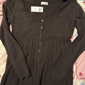 Hollister Dark Brown Women's Cardigan Sweater